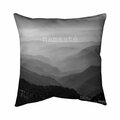 Fondo 20 x 20 in. Namaste Monochrome-Double Sided Print Indoor Pillow FO3339629